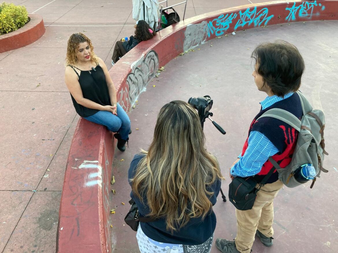 Xóchitl Ramos, coordinadora del tianguis del Parque Rojo