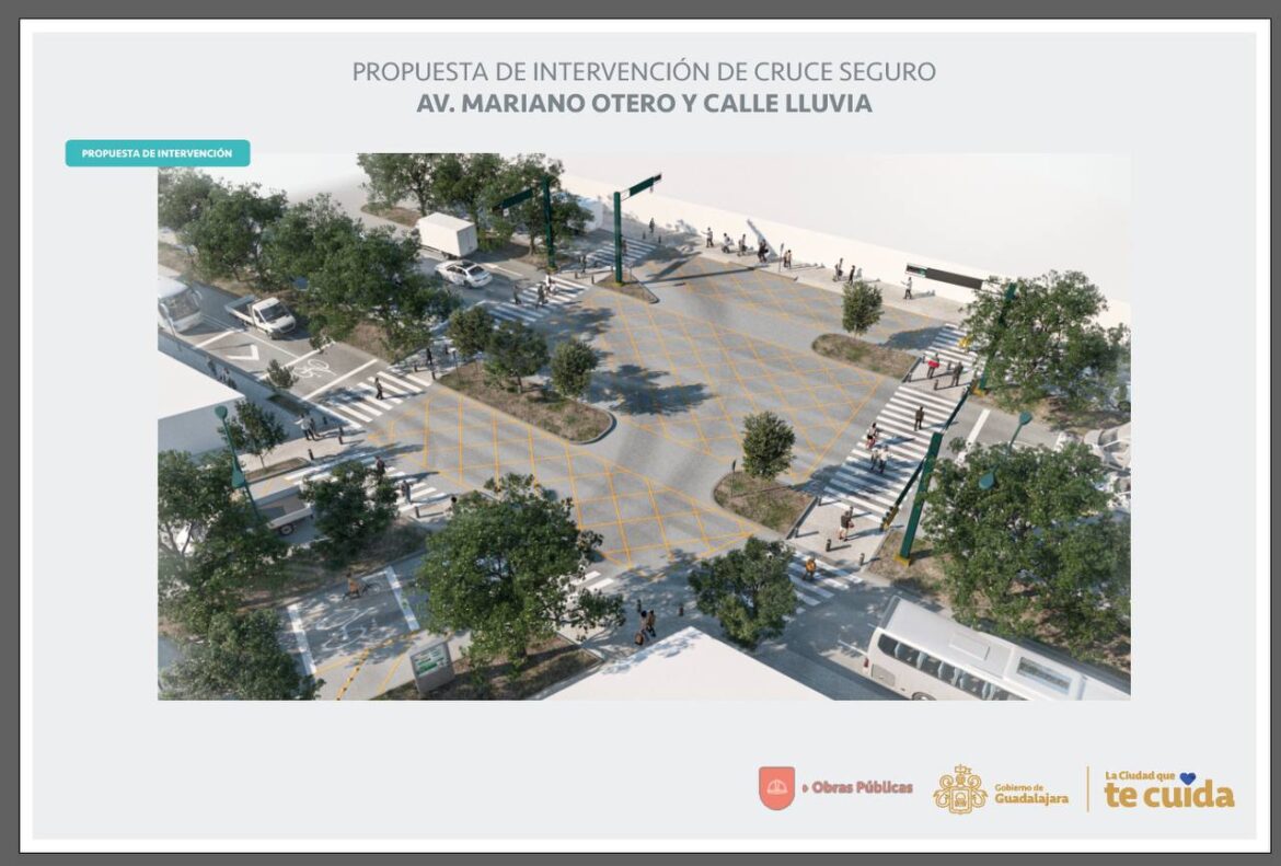 Retiran paso peatonal en Avenida Mariano Otero